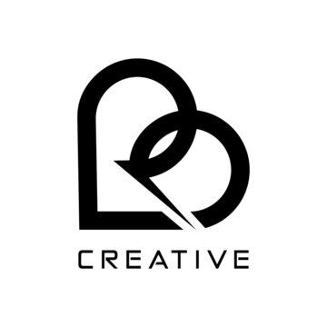 Three letter LRB or LPB modern dynamic abstract outstanding for professional business Initial Logo Design vector