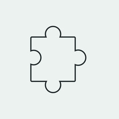 puzzle icon vector illustration and symbol for website and graphic design