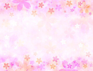 Obraz na płótnie Canvas ピンクと桜の背景