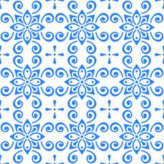 seamless pattern with snowflakes