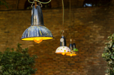 hanging street lamp