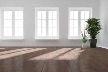 Modern interior design. 3D illustration