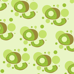 Cute green fresh kiwi fruit seamless pattern. pattern For valentine,
bed sheets, cover bed, baby pajamas, print, packaging, decoration, wallpaper and design
