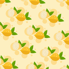 Cute lemon yellow seamless pattern. pattern For valentine,
bed sheets, cover bed, baby pajamas, print, packaging, decoration, wallpaper and design
