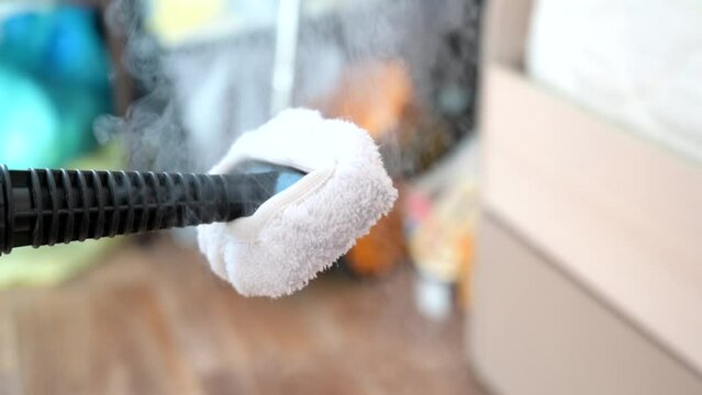 Disinfection with hot steam from bed bugs.