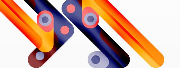 Lines geometric creative abstract background. Bright color line composition for wallpaper, banner, background or landing