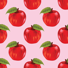 hand draw fruits seamless background pattern