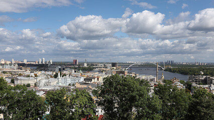 Fototapeta na wymiar Aerial view of Kiev, Ukraine