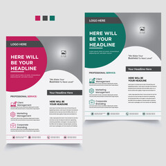 
Creative Corporate & Business Flyer Brochure Template Design, abstract business flyer, vector template design. Brochure design, cover, annual report, poster, flyer
