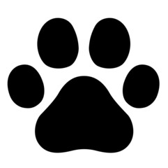 犬や猫の足跡アイコン