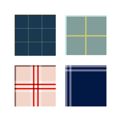 Trendy, modern simple check pattern background illustration.