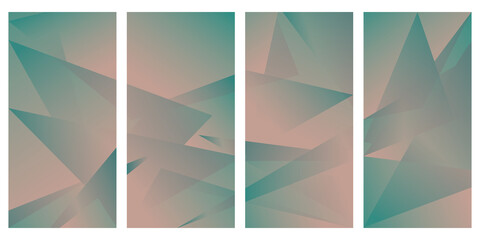 Modern abstract gradient geometric background cover