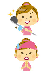 ゴルフ　女　準備