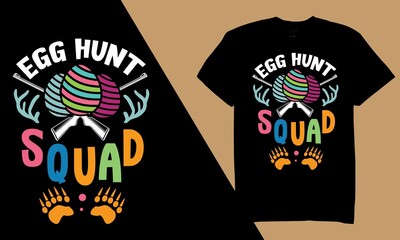 Egg hunt squad t shirt design
