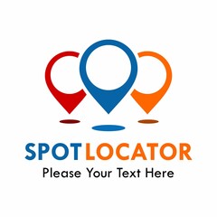Spot locator logo template illustration