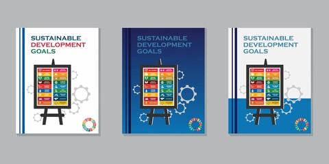 Fototapeta na wymiar sustainable development goals logo template illustration. suitable your business