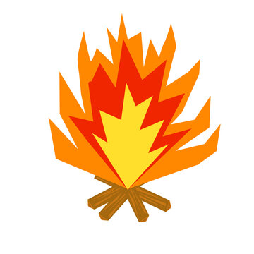 FireFire isolate on white background