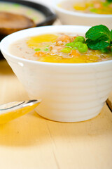 Hearty Middle Eastern Chickpea and Barley Soup