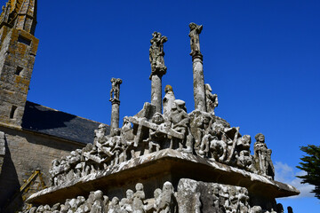 Saint Jean Trolimon; France - may 16 2021 : Tronoen church