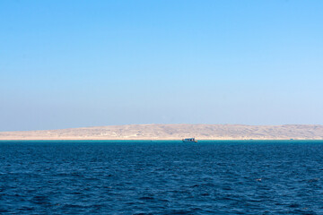 Boats in Red sea Hurghada in Egypt