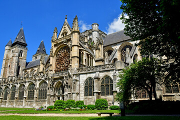 Fototapeta na wymiar Les Andelys; France - june 24 2021 : the collegiate church