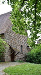 Fototapeta na wymiar Historische Burg in der Altstadt von Nürnberg, Franken, Bayern