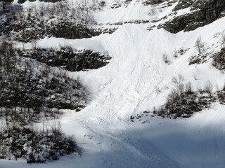 Snow-covered high alpine pastures and rocky peaks of the Alpstein massif in winter attire (Appenzell Alps massif), Unterwasser - Canton of St. Gallen, Switzerland (Schweiz)