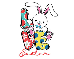 Cute Bunny Love Easter Collection Set 