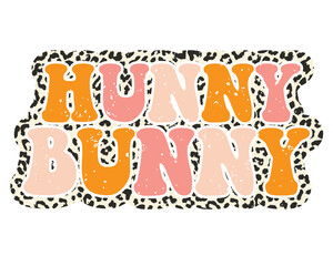 Retro Easter Hunny Bunny Leopard print Design Set