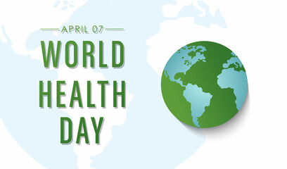 Vector illustration design Of World Health Day, a global health awareness day celebrated every year on 7th April.
