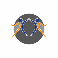 Human Healthy Life Logo template vector icon