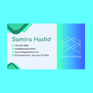 Gradient Samira Hadid Business Card