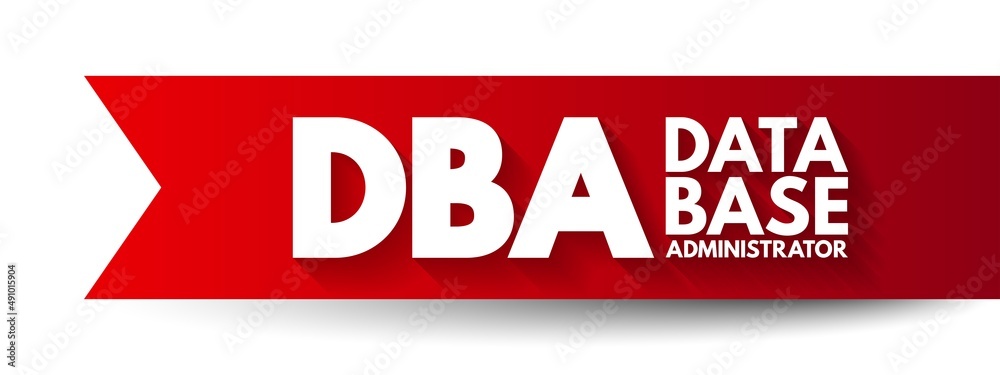 Poster dba database administrator - information technician responsible for directing or performing all acti