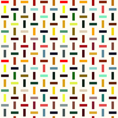 vector seamless pattern with multicolored sticks, wicker pattern, weaving, wrapping paper