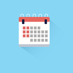 calender, schedule, time, planning vector plat illustration