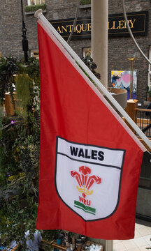 Wales Rugby Flag Displayed During Six Nations Macht