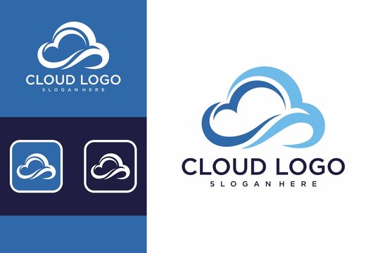 Creative cloud logo design template