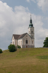 Church of Saint Lenart in Črni Vrh near Polhov Gradec and &Scaron;kofja Loka in Slovenia