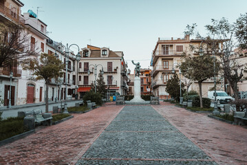 City Centre of Barrafranca, Enna, Sicily, Italy, Europe