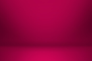 Empty pink studio room, used as background for display your products,