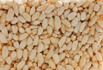 popcorn for proper nutrition on a light background