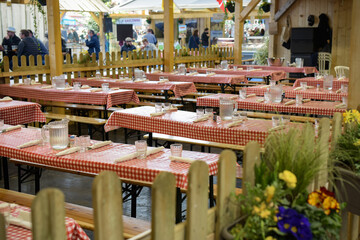 view on a restaurant at the agriculture show