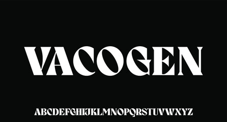 vacogen the luxury and elegant font glamour style 