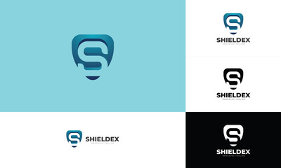Shield - Letter S Initial Protection Logo Template