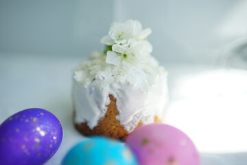 Easter bakery. Celebrate holidays. Kulich. Spring. Christianity 