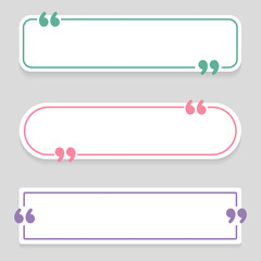 Obraz premium Vector of Quote Templates. Good for quote content, quote dseign, quote post, etc.