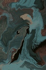 Abstract digital fluid art marble background 
