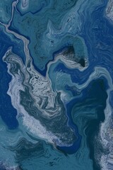 Abstract digital fluid art marble background 
