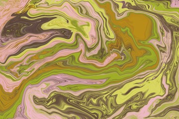 Abstract digital fluid art marble background 