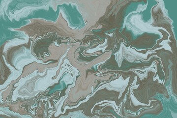 Abstract digital fluid art marble background 